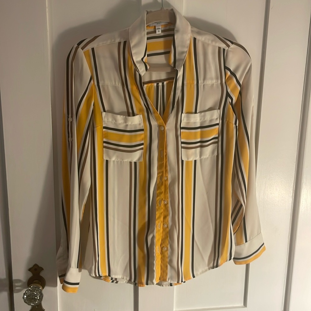 EXPRESS slim fit portofino shirt size s/p